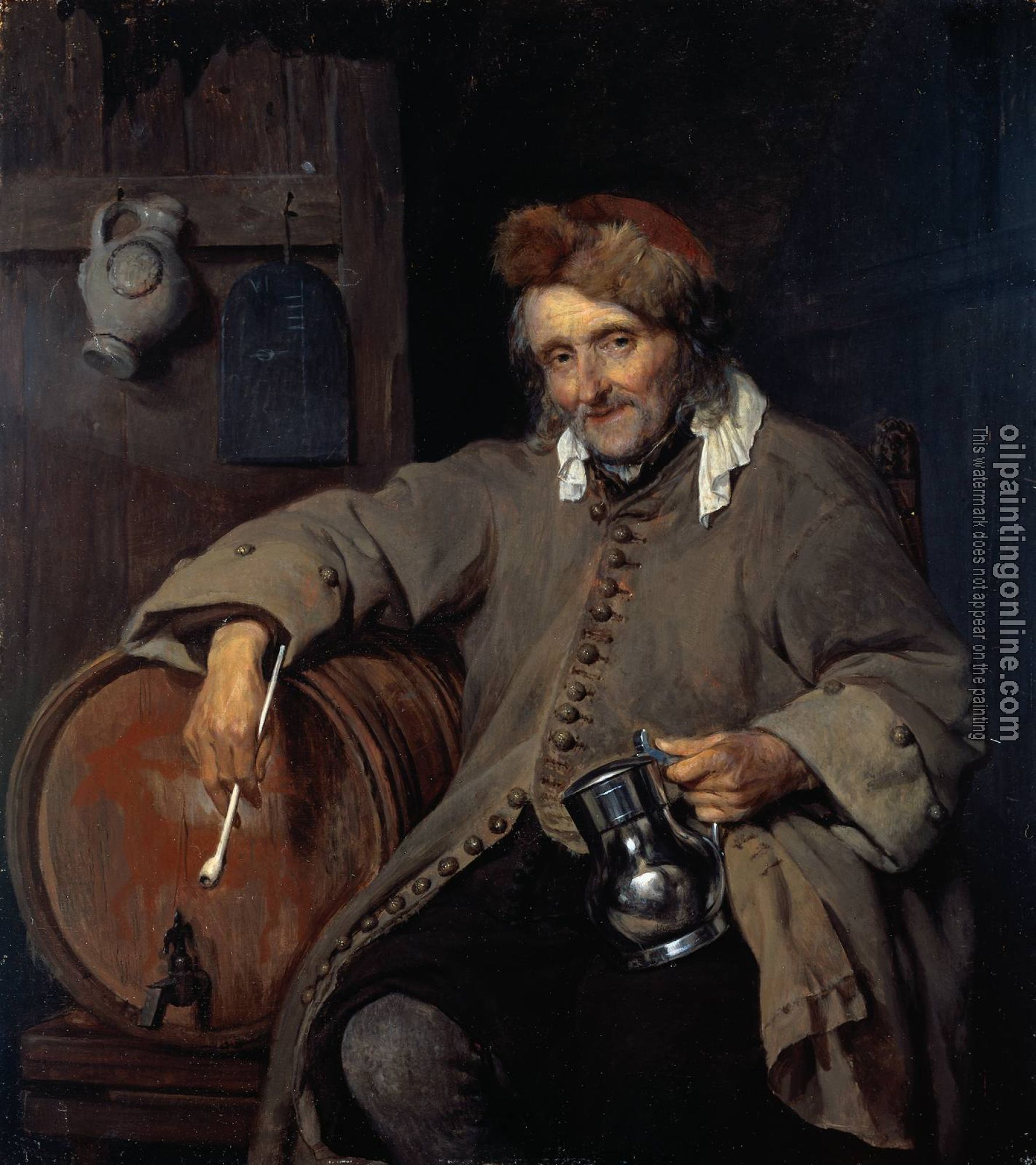Metsu, Gabriel - The Old Drinker
